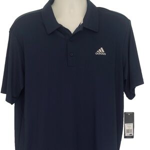 NWT Adidas Men's Ultimate365 Solid Golf Polo Shirt in navy blue. Size Large